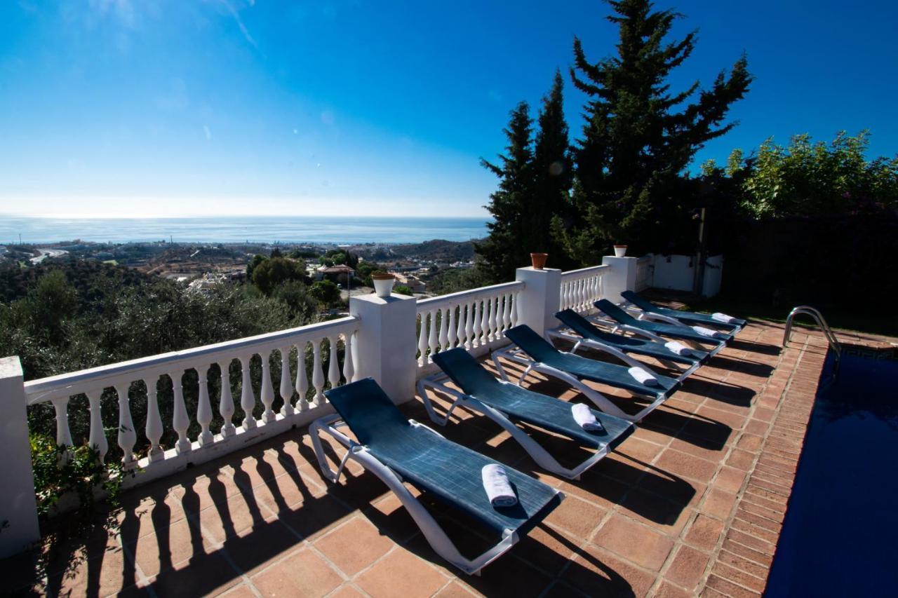 מאלגה Gran Villa Con Vistas Al Mar Y Piscina Privada מראה חיצוני תמונה
